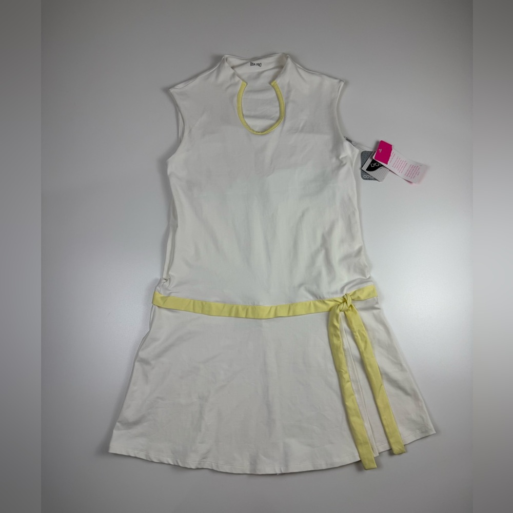 Sweaty Betty NWT USA Pro Tennis Dress Sz M Retro Tenniscore Pickleball Golf